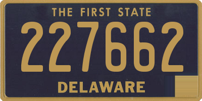 DE license plate 227662