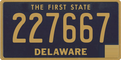 DE license plate 227667