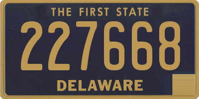 DE license plate 227668