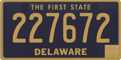 DE license plate 227672