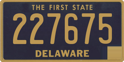 DE license plate 227675