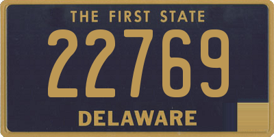 DE license plate 22769