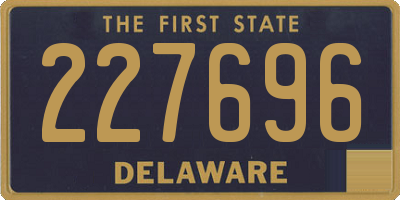 DE license plate 227696
