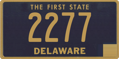 DE license plate 2277