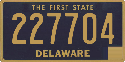 DE license plate 227704