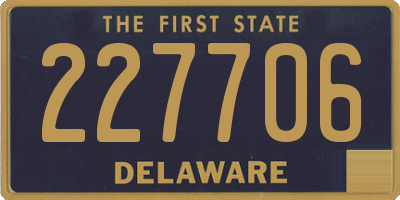 DE license plate 227706