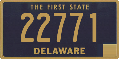 DE license plate 22771