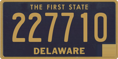 DE license plate 227710