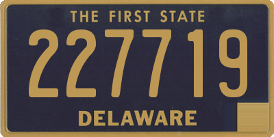 DE license plate 227719