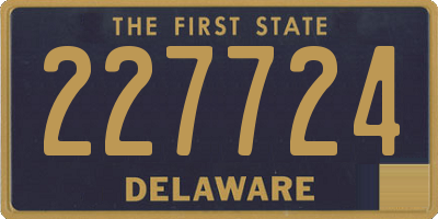 DE license plate 227724