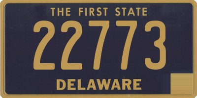 DE license plate 22773