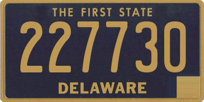 DE license plate 227730