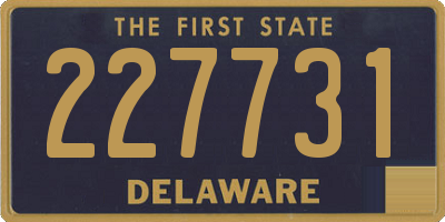 DE license plate 227731