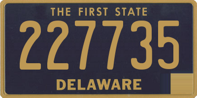 DE license plate 227735