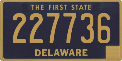 DE license plate 227736