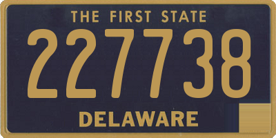 DE license plate 227738