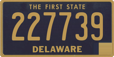DE license plate 227739