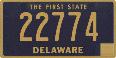 DE license plate 22774