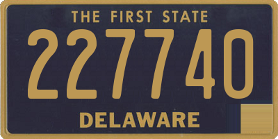 DE license plate 227740