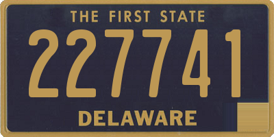 DE license plate 227741