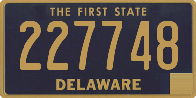 DE license plate 227748