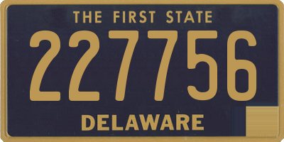 DE license plate 227756