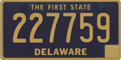 DE license plate 227759