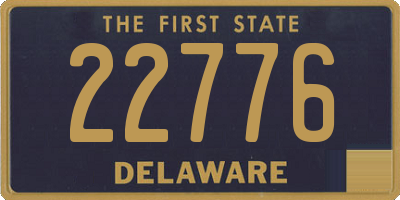 DE license plate 22776