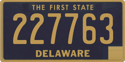 DE license plate 227763