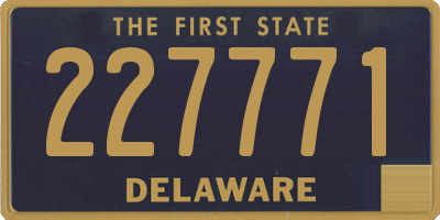 DE license plate 227771