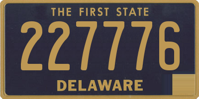 DE license plate 227776