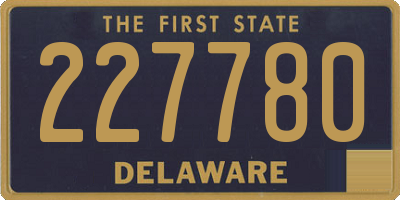 DE license plate 227780