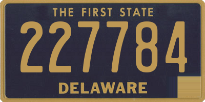 DE license plate 227784