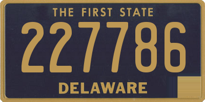 DE license plate 227786