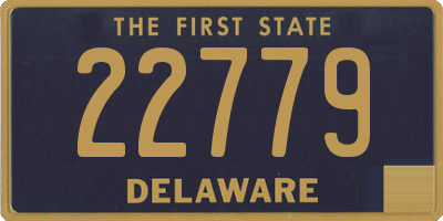 DE license plate 22779