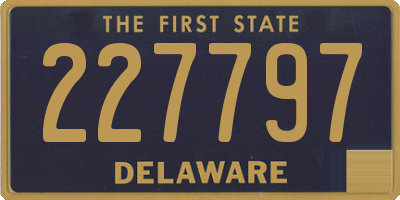 DE license plate 227797