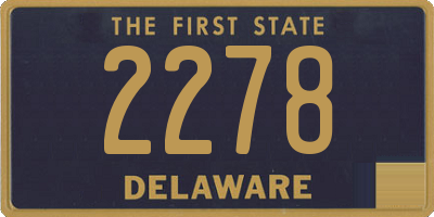 DE license plate 2278