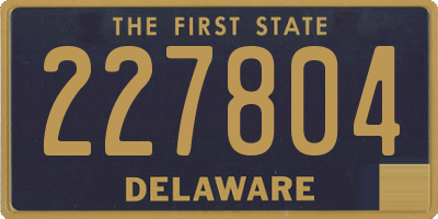 DE license plate 227804