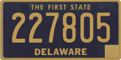 DE license plate 227805