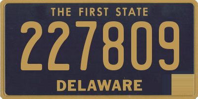 DE license plate 227809