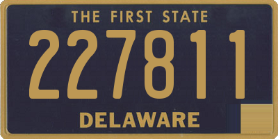 DE license plate 227811