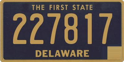 DE license plate 227817