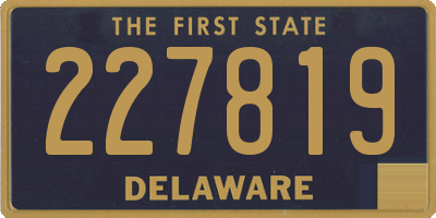 DE license plate 227819