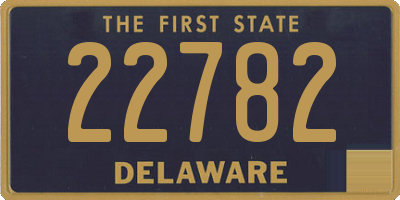 DE license plate 22782