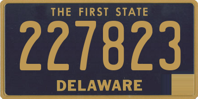 DE license plate 227823