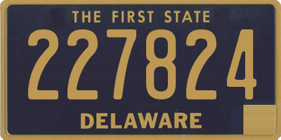 DE license plate 227824