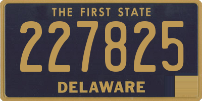 DE license plate 227825