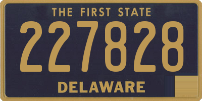 DE license plate 227828