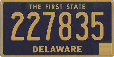 DE license plate 227835