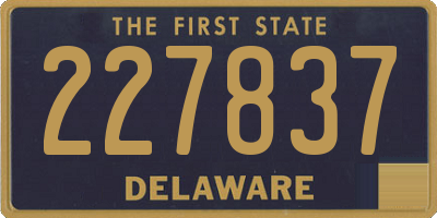 DE license plate 227837